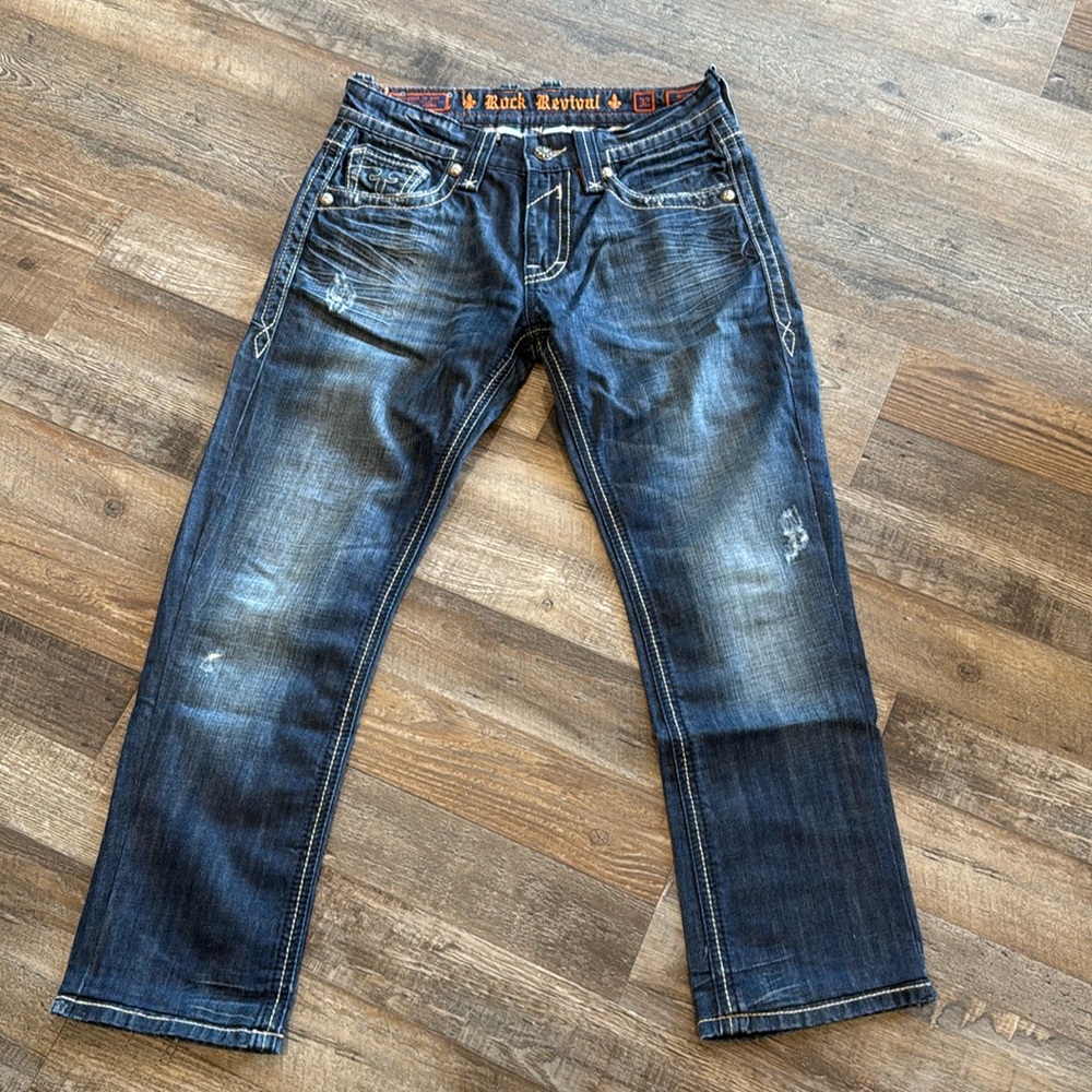 Rock revival men’s jeans